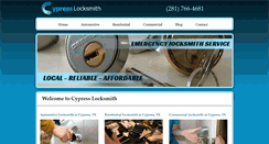 Desktop Screenshot of cypress--locksmith.com