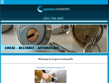 Tablet Screenshot of cypress--locksmith.com